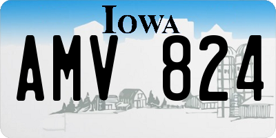 IA license plate AMV824