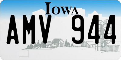 IA license plate AMV944