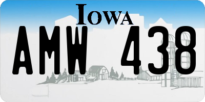 IA license plate AMW438