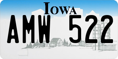 IA license plate AMW522