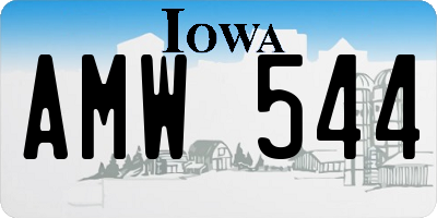 IA license plate AMW544
