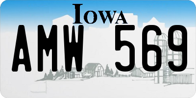IA license plate AMW569