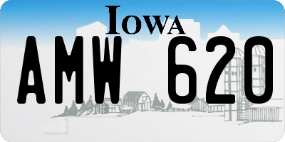 IA license plate AMW620