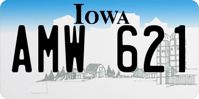 IA license plate AMW621