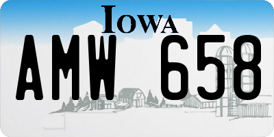 IA license plate AMW658
