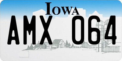 IA license plate AMX064