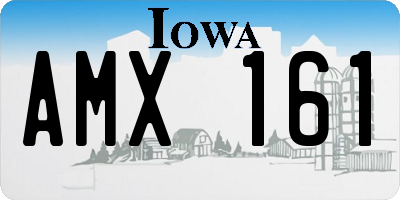 IA license plate AMX161