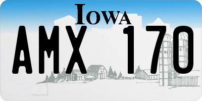 IA license plate AMX170