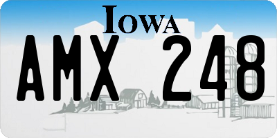IA license plate AMX248