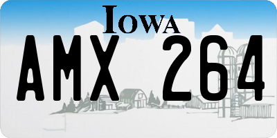 IA license plate AMX264