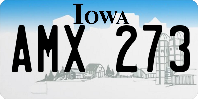 IA license plate AMX273