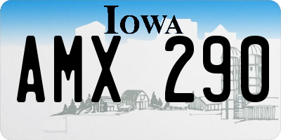 IA license plate AMX290