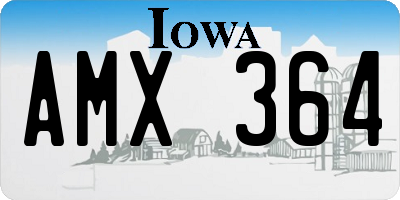 IA license plate AMX364