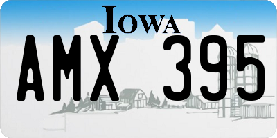 IA license plate AMX395