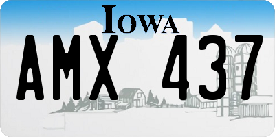 IA license plate AMX437