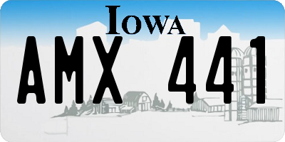 IA license plate AMX441