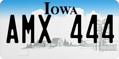 IA license plate AMX444