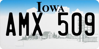IA license plate AMX509