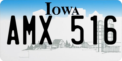 IA license plate AMX516