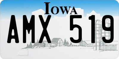 IA license plate AMX519
