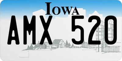 IA license plate AMX520