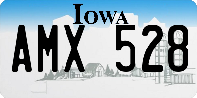 IA license plate AMX528