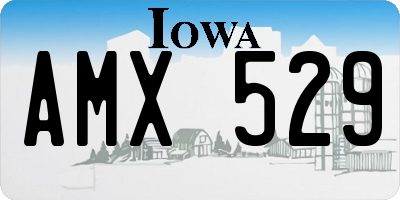 IA license plate AMX529