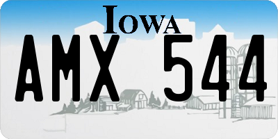 IA license plate AMX544