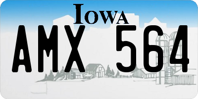 IA license plate AMX564