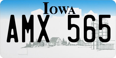 IA license plate AMX565