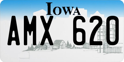 IA license plate AMX620