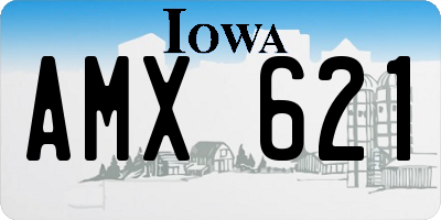 IA license plate AMX621