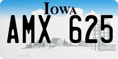 IA license plate AMX625