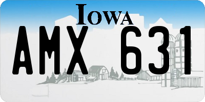 IA license plate AMX631