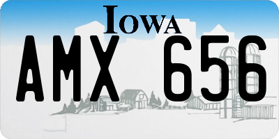 IA license plate AMX656