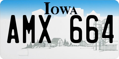 IA license plate AMX664