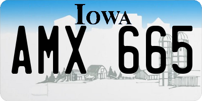 IA license plate AMX665