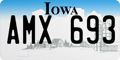 IA license plate AMX693