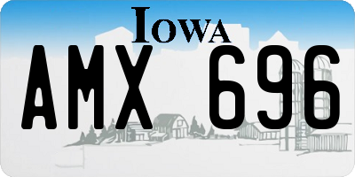 IA license plate AMX696