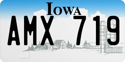 IA license plate AMX719