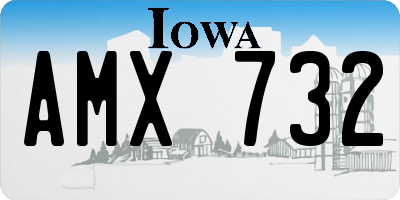 IA license plate AMX732