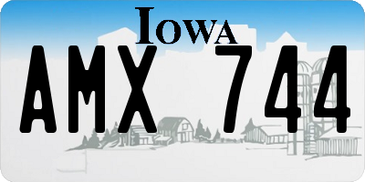 IA license plate AMX744