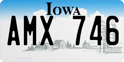 IA license plate AMX746