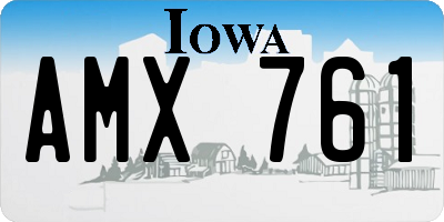 IA license plate AMX761