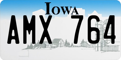 IA license plate AMX764