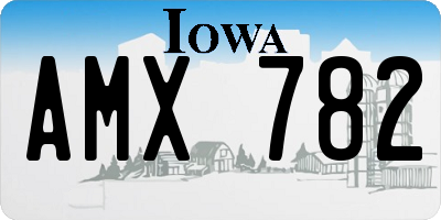 IA license plate AMX782