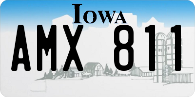 IA license plate AMX811