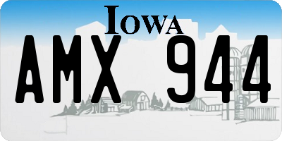 IA license plate AMX944