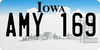 IA license plate AMY169