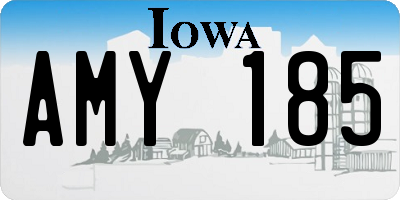 IA license plate AMY185